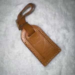 Louis Vuitton Brown Leather Bag Tag